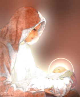 Mary and baby Jesus Nativity